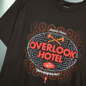 The Shining Overlook Hotel Horror Movie Film T-shirt Large Y2K Halloween Scary